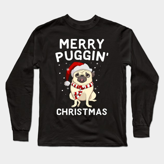 Merry Puggin' Christmas Long Sleeve T-Shirt by Eugenex